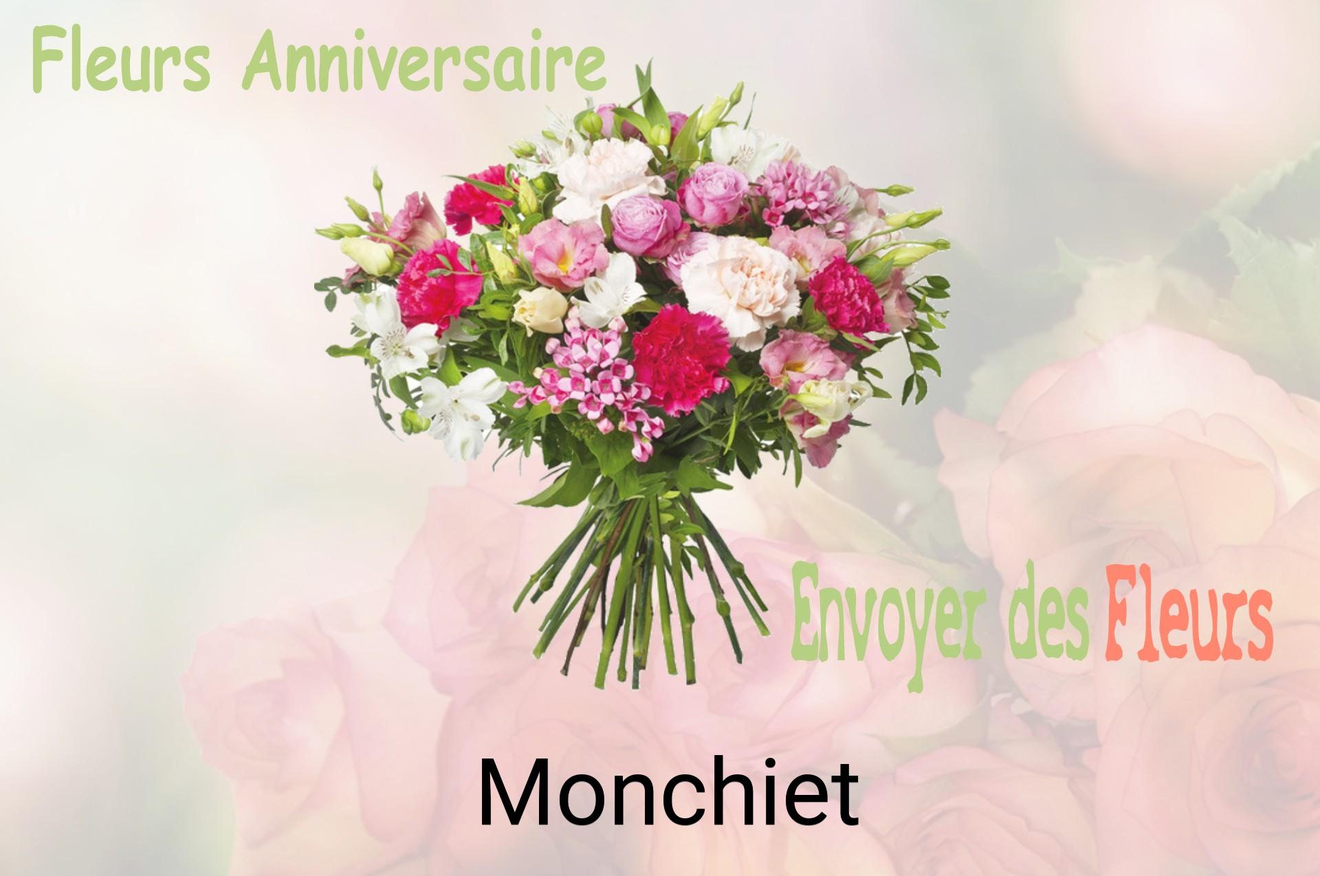 Bouquet de fleurs d’anniversaire livré à Monchiet