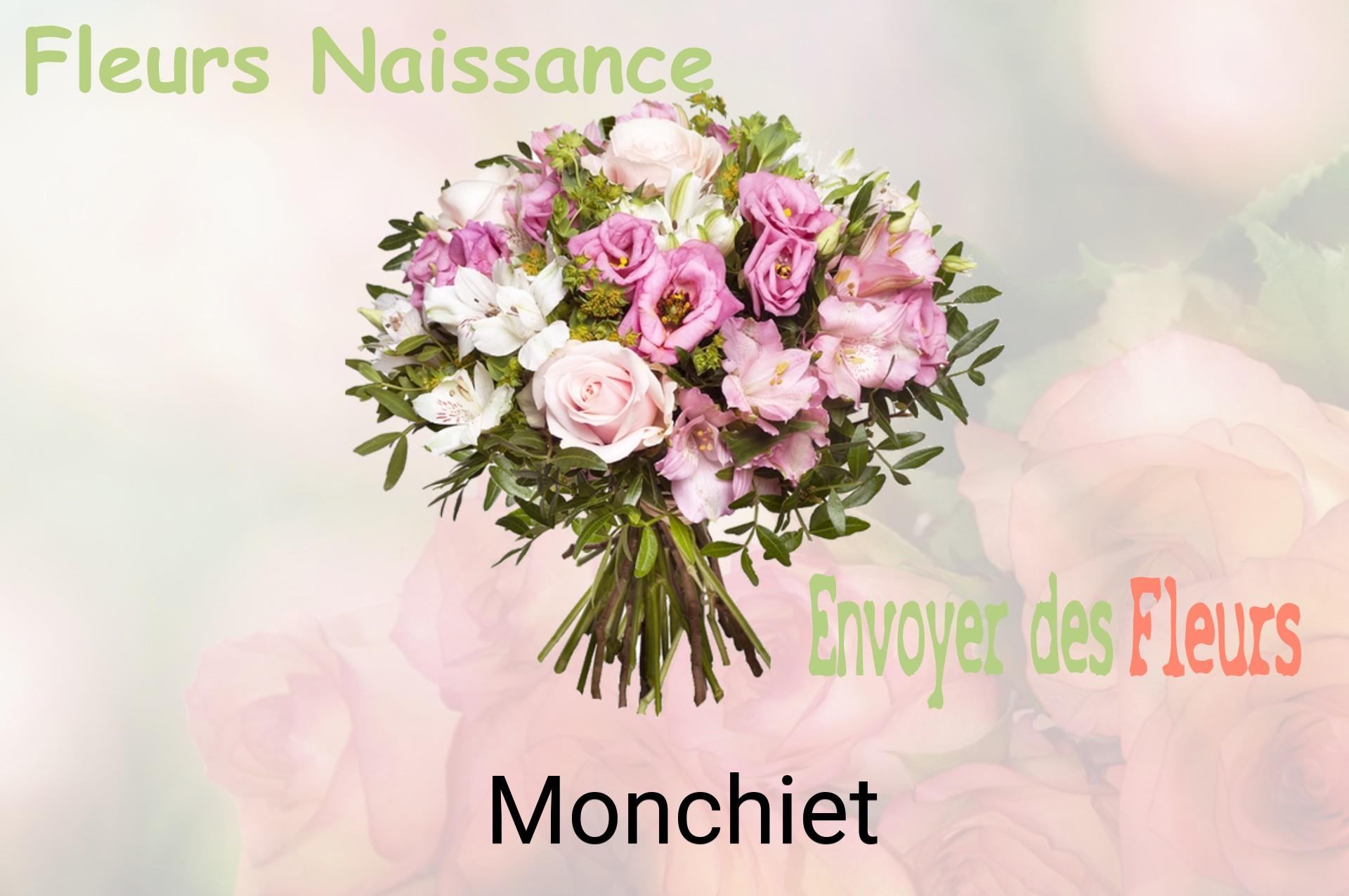 Bouquet de fleurs de naissance livré à Monchiet